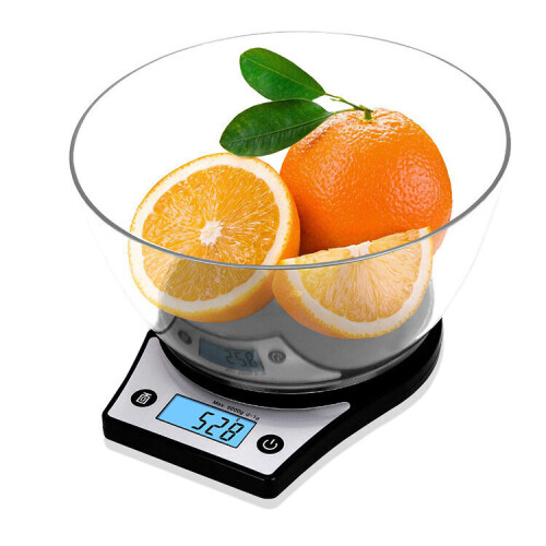 Digital Kitchen Scale, High Precision Multi-Function Kitchen Scale with 0.1oz/1g Step, 11lbs/5kg Capacity,