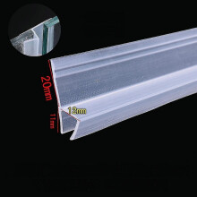 Guarnizione in vetro da 6 mm, guarnizione antispiffero, grande, per porta doccia senza telaio, finestra,