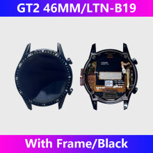 Smart Watch für GT2-Bildschirmset mit Rahmen GT2 42/46 mm Uhrenbildschirm Ltn-B19 Screen_46MM Schwarz