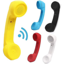 Retro cordless phone handset, classic vintage radiation proof wireless "Bluetooth" telephone handset