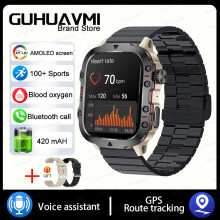 Smart Watch GPS Tracker Smart Watch Männer Ip68 5Atm Outdoor Sports Fitness Tracker Gesundheitsmonitor,