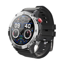 Militärische C21 Smart Watch Männer Bluetooth Anruf Fitness Tracker 5Atm wasserdichte Sport Handgelenk