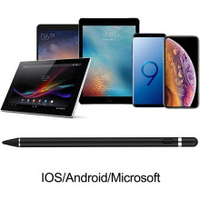 Valkoinen kosketuskynä, 1,45 mm:n kapasitiivinen stylus-kynä piirtämiseen, yhteensopiva kaikkien kosketusnäyttötablettien