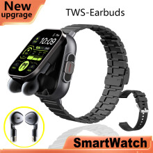 Smart Watch Neue Freisprech-Smart Watch Tws Zwei in einem drahtlosen Dual-Bluetooth-Kopfhörer Anruf