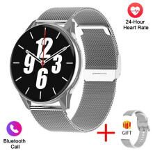Smart Watch Lige NFC Smart Watch für Bluetooth-Anrufe Wasserdichte Smart Watch Männer Uhren Frauen Fitness