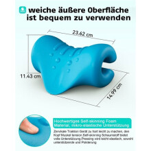 BLABOK Nacken- und Schulter-Stretching-Massagegerät, Kissen zur Schmerzlinderung und Nackenausrichtung