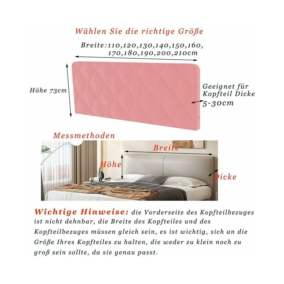 Housse de tête de lit, housse de protection décorative pour chambre à coucher, emballage épais et doux,