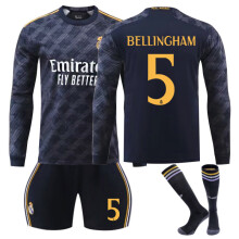 23–24 Winter Real Madrid Auswärts-Fußballtrikot Erwachsene & Kinder Nr. 5 BELLINGHAM 0 L