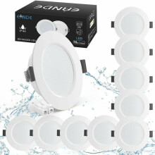 10er-Pack 5W IP44 98mm LED-Einbaustrahler, Neutralweiß 4000K Wasserdichte Einbauleuchte 450lm,