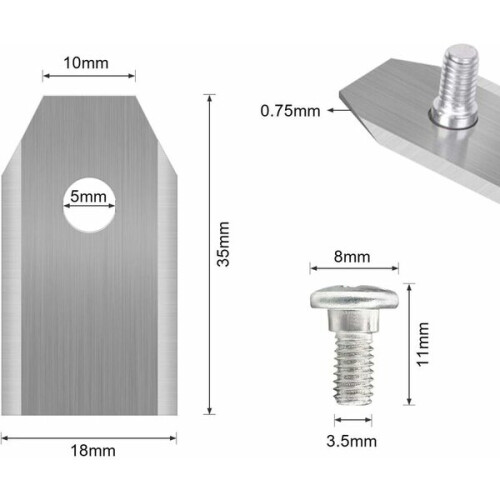 Titanium replacement blades for husqvarna automower 45 pcs 2