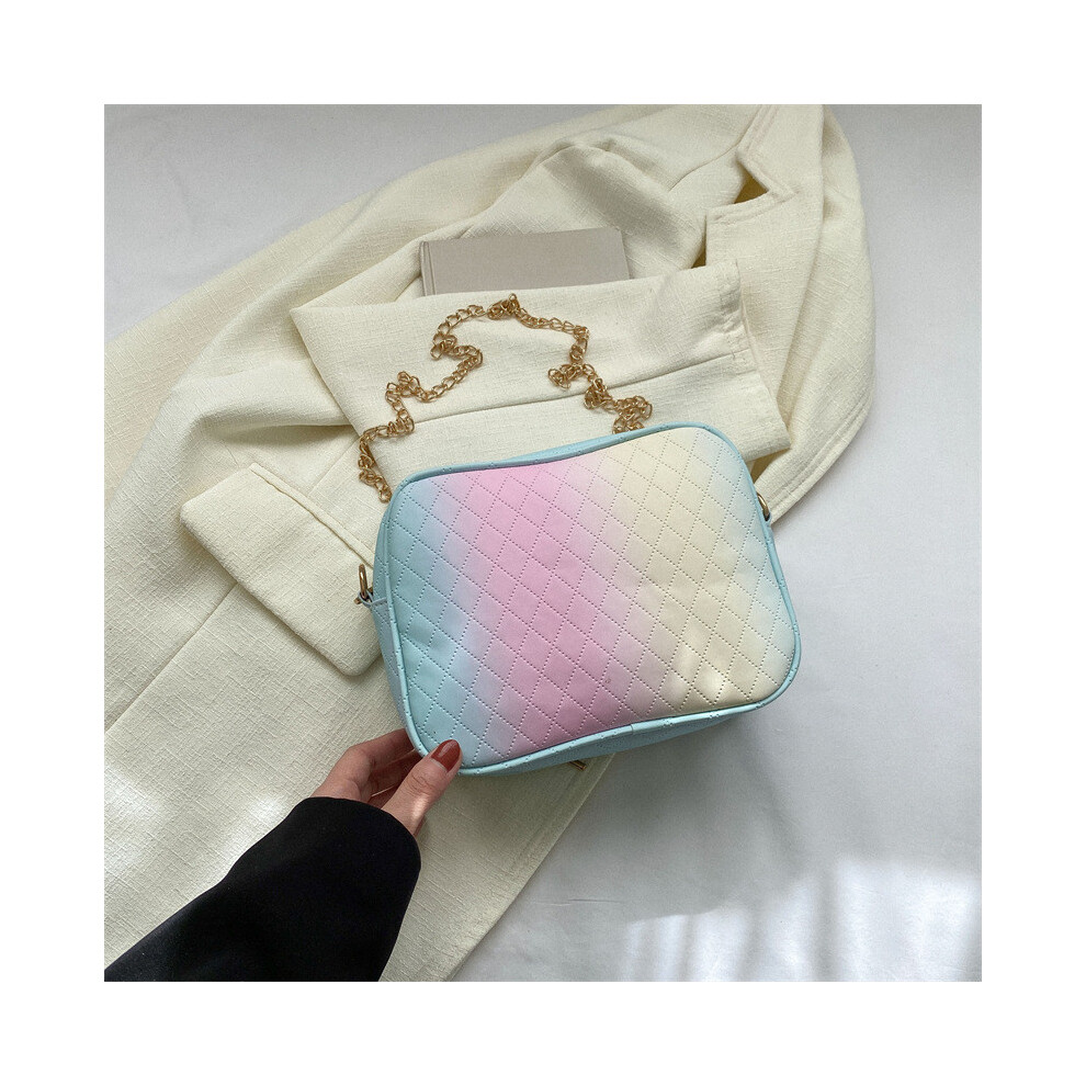 (Gradient Yellow) Small Retro Chic Square Shoulder Bag For Women Perfect For Daily Use In Shades Various Gradient-image-OPC-PHJR6RW-NEW