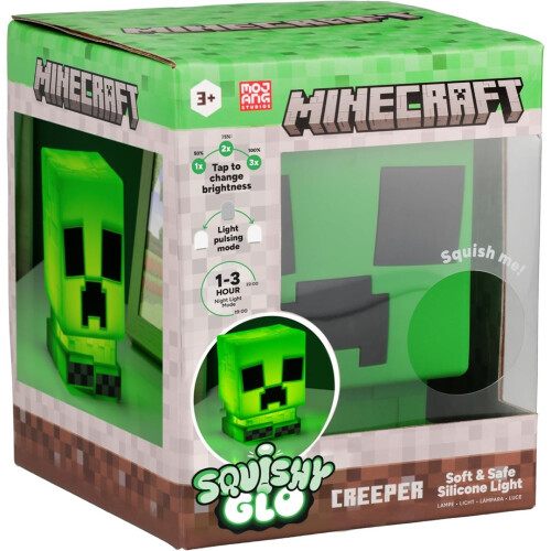 Minecraft Creeper Squishy Glo Silicone Light
