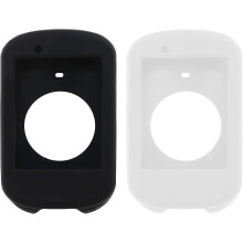 (As show, One size) Silicone Case Compatible With Garmin Edge 530 Bike Gps Anti-drop Protective Cover Skin Cycling Gps Replacement Accessories2pcsblack & White