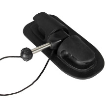 (As show, One size) Plastic Seat Oar Frame Support Holder Rubber Boat Assault Boat Accessories  Iron Core Column General Kayak Canoe Accessories1pcsblack