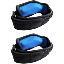 (As show, One size) Tennis Elbow Brace Support Strap,adjustable Tennis Elbow Support Forearm Band,relieves Tendinitis And Forearm Pain2pcsblack+blue