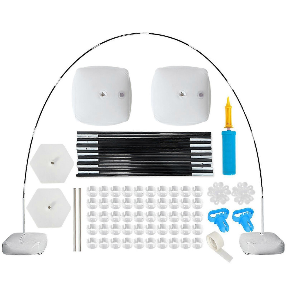 (White, One size) Adjustable Balloon Stand Set - Water Fillable Base Arch Shape Wedding Decor-image-OPC-PHJTFH5-NEW