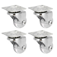 (As show, One size) 4Pcs 360 Degree Rotating Universal Casters Wheels for Cabinet Office Chair Pulley Cart35 Steering Caster