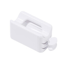 (As show, One size) Nail Dipping Powder Recycling Tray Stem French Nail Dip Container Cleaner For Nail Art Manicure And Makeup Tool(1pcs,white