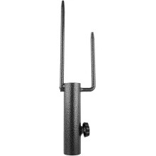 (As show, One size) Beach Parasol Anchor Outdoor Sun Umbrella Anchor Stainless Steel Sun Umbrella Stand Umbrella Accessories(3.6cm)(2pcs, Black)