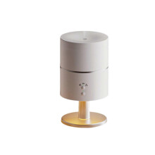 (As show, One size) New desk lamp humidifier silent bedroom dormitory office night light ultrasonic atomization night light humidifier-white-European standard