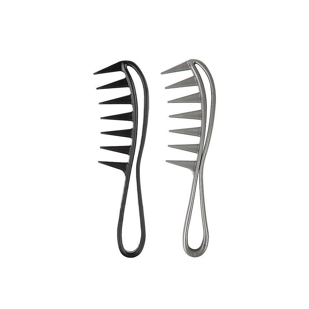 Kikidex (As Show, One Size) Wide Tooth Shark Comb, Salon Big Tooth Shark Comb Curling Salon Haircut Comb, African Comb Curling Hair Comb Hair Comb Salon Hair