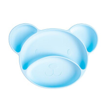 (As show, One size) Baby Suction Cup - Non-slip Silicone Infant Weaner Tray - Keeps Place Toddler Feeding Tray With Suction Cup - Kids Placemat To Avoid Meal Time Mess...