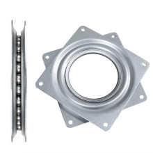 (As show, One size) Square Rolling Swivel Plate, Square Ball Bearing, 4 Inch Ball Turner, 360 Rotation Square Tray, For Furniture, Displays, Cabinets