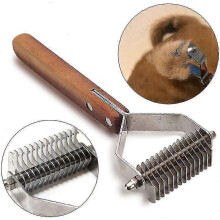 (As show, One size) Undercoat Brush Curry Comb Trimmer For Dogs