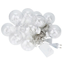 (As show, One size) Waterproof Wishing Ball LED Light String Window Curtain Lamp for Indoor Christmas Decoration 220VWarm White EU Plug