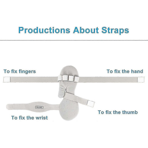 (As show, One size) Stroke Hand Splint Soft Function Rest Wrist Orthosis Night Hand Splint Support Fixator (Right Hand) 2
