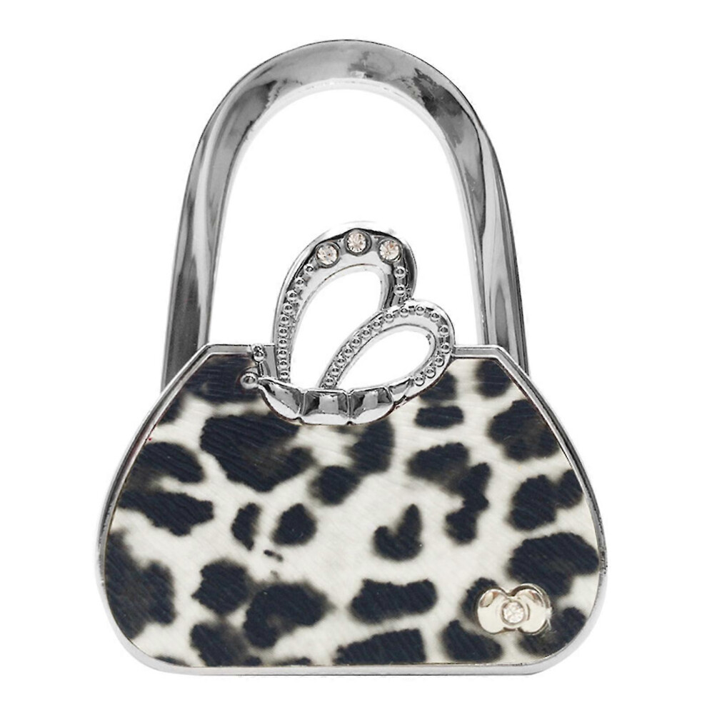 (Black White, One size) Folding Bag-Shaped Table Purse Rack for Bedroom - Portable Handbag Hanger-image-OPC-PHJTGWV-NEW