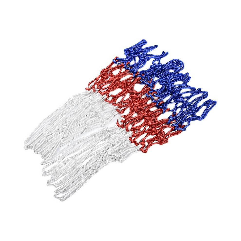 Photos - Basketball Hoop Kikidex  Heavy-duty Basketball Net Replacement, Red, White And Blue Standard Thick Net Rain And Sun Protection Al (As show, One size)