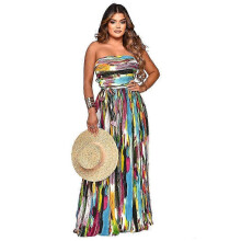 (C, XL) Ladies Bohemian Wide Straps Trousers Boho Beach Romper National Style Vacation Jumpsuits Long Pants