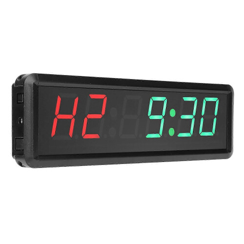 (As show, One size) 1.8in Led Digital Timer With Remote Control Countdown Interval Clock Stopwatch Us Plug 100?240v Gxe6t 1.8rb 1