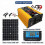 (As show, One size) 6000w Car Power Inverter Solar Panel System Kit Charge Controller 12v To 1