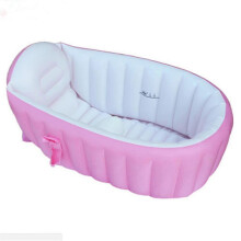 (Blue, One size) Inflatable Foldable Space-saving Baby Bath Tub Innovative Portable Baby Bathtub Foldable Children Bath Tub Portable Convenient
