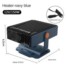 (bule, One size) 150w 12v Heater Fan Warmer Windscreen Defroster Demister For Truck Car Portable