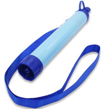 (As show, One size) Water Filter Straw Personal Water Filtration System Portable Water Filters For Outdoor Emergency Preparedness Camping Traveling1pcblue