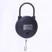 (As show, One size) Portable Digital Scale Electronic Fishing Scale 30kg Digitally Accurate Fishing Weighing Scales1pcblack