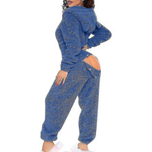(Watermelon Red, XX-Large) Sexy Adult Onesie Pajamas For Women Butt Flap Fleece Hooded One Piece Pajamas Womens Fluffy Sleepwear,black Friday