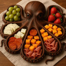 (Octopus Tray Style A, 26.5*25*3cm) New Octopus Charcuterie Platter Octopus Delicious Platter Kitchen