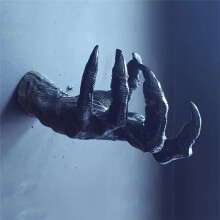 (Small 18*10) Devil's Claws Devil's Eyes Witch's Arm Wall Resin Pendant
