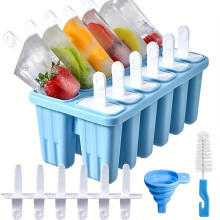 Silikon Eis Am Stiel, BPA-freie Und Einfache Freisetzung-Perfekt Für Hausgemachte Eisknopf, Obstinfusionen Und Party-Leckereien