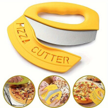 Edelstahl-Halbkreis-Pizzaschneider Mit Handpresswippe, Essentielles Küchengeräte, Pizza-Zubehör