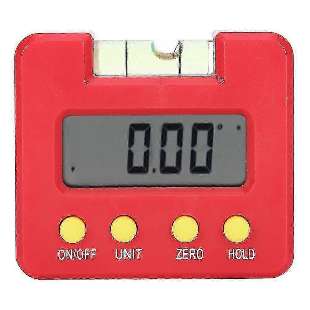 (As Show, One Size) Mini Digital Inclinometer With Level Gauge Magnetic Angle Finder Ruler Protractor 4631898288285