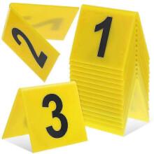 (As show, One size) Acrylic Table Number Signs, Table Tent Sign with Number Plates 1-15, Table Numbering, Table Number for Wedding