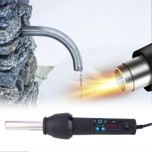 (As show, One size) Digital Portable Hot Air Gun Hand Held Adjustable Electronic Welding Tools for Hardware 2
