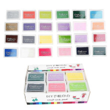 (As show, One size) 24 Colors Craft Ink Pad Stamps Partner DIY Stamp Pad for Scrapbooking Card Wedding Decor