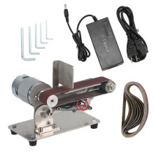 (As show, One size) Belt Sander Mini Electric Adjustable Grinding Polishing Machine AC 110240V for DIYUS Plug 895 (200W)
