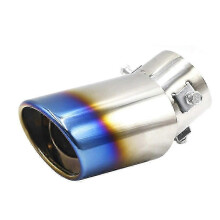 (As show, One size) Exhaust Muffler Tip Stainless Steel Round Pipes For BMW 335d M1 M-Zero M6 640i 640d E46 E90 F09 1 2 3 4 F Series~14448